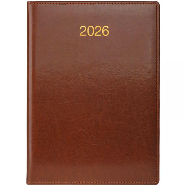 Щоденник 2026 Стандарт Soft з/т коричневий