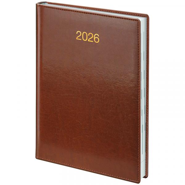 Щоденник 2026 Стандарт Soft з/т коричневий