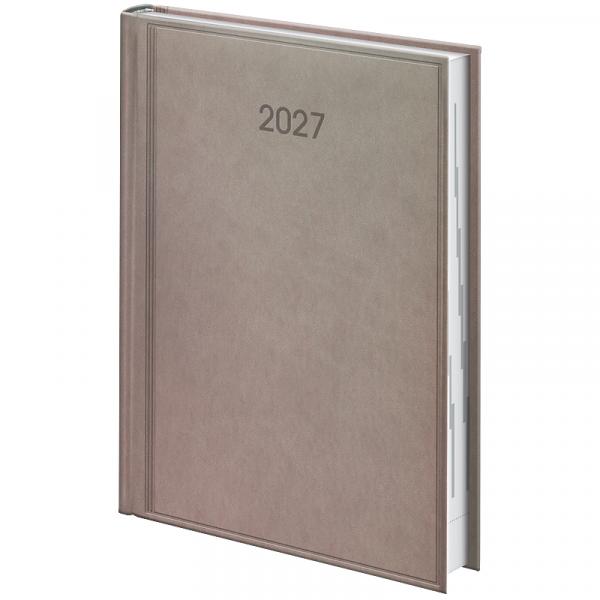 Щоденник 2027 Стандарт Torino слп/т темно-бежевий