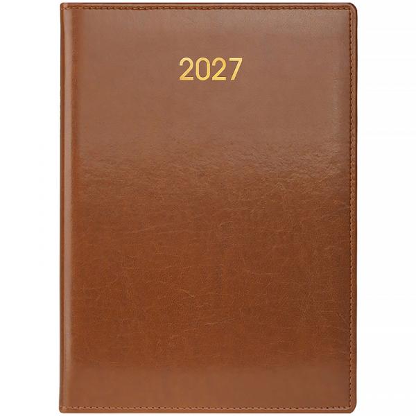 Щоденник 2027 Стандарт Soft з/т коричневий