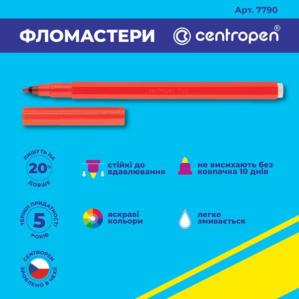 Фломастери 7790/06 ТП, набір 06 шт.