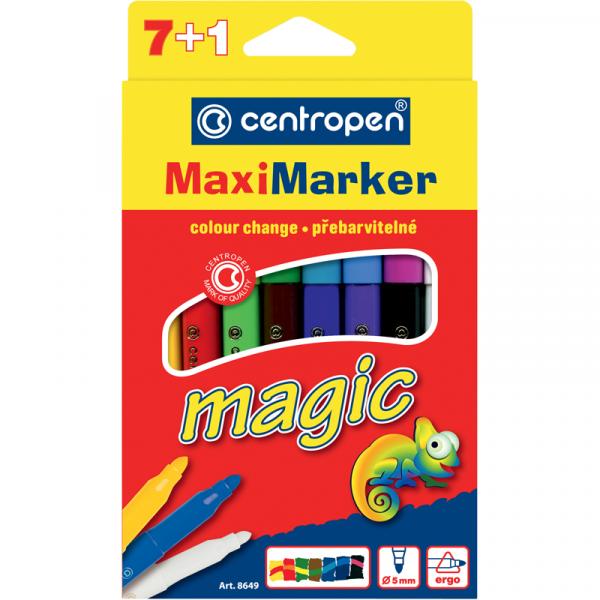 Фломастери 8649 Magic Maxi, набір 8 шт.