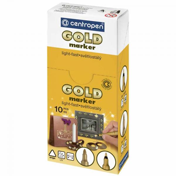 Маркер Gold 2670  1 мм. золотий