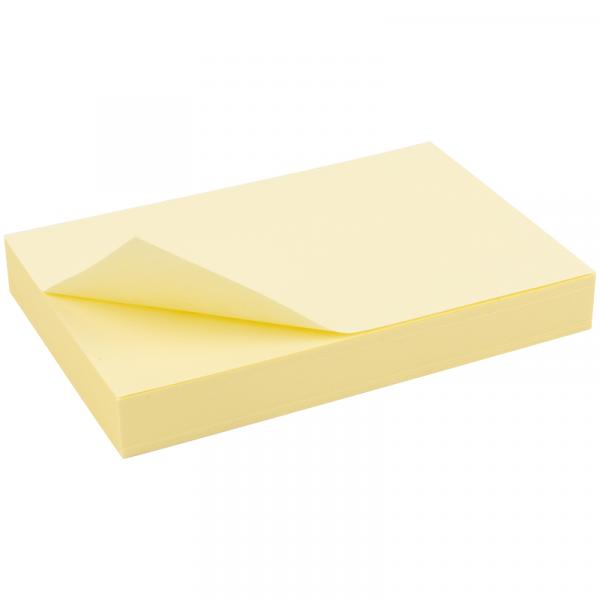 Блок паперу з клейким шаром 50x75мм, 100арк., жовт