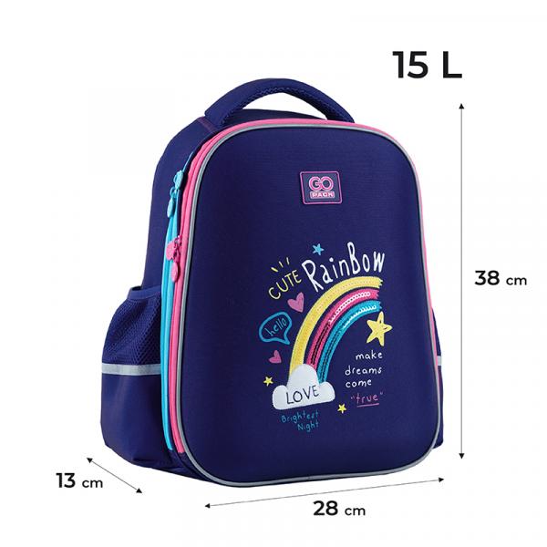 Рюкзак GoPack Education напівкаркасний 165M-1 Cute Rainbow