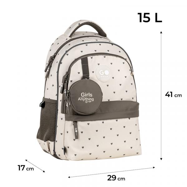 Рюкзак GoPack Education 182M Beige Polka Dots