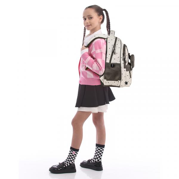 Рюкзак GoPack Education 182M Beige Polka Dots