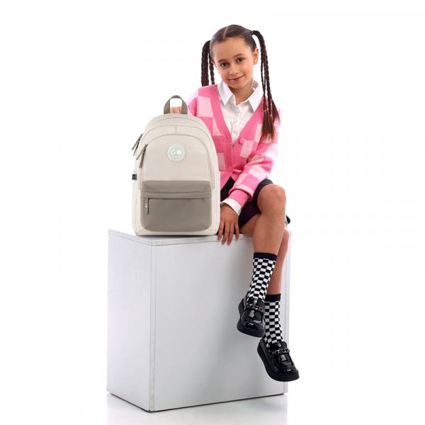Рюкзак GoPack Education Teens 141L бежевий, коричневий