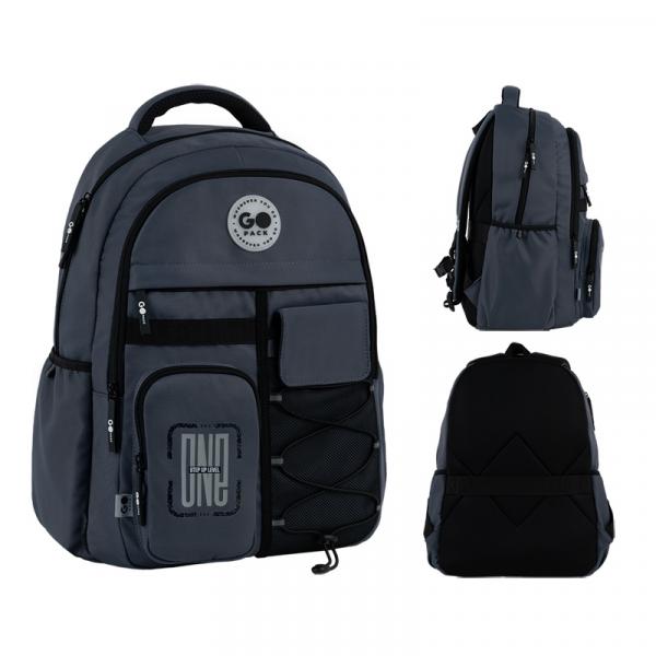 Рюкзак GoPack Education Teens 184 темно-сірий