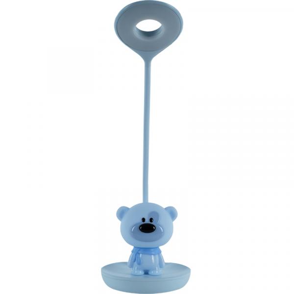 Настільна лампа LED з акумулятором Bear, блакитний