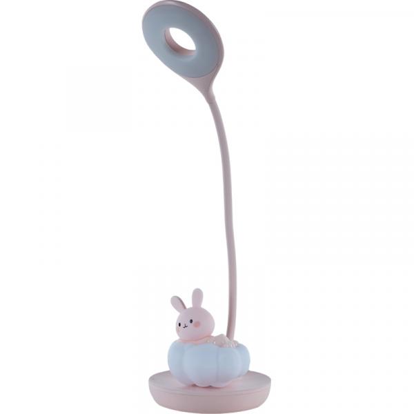 Настільна лампа LED з акумулятором Cloudy Bunny, рожевий