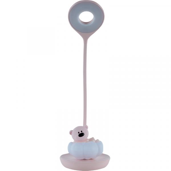 Настільна лампа LED з акумулятором Cloudy Bear, рожевий