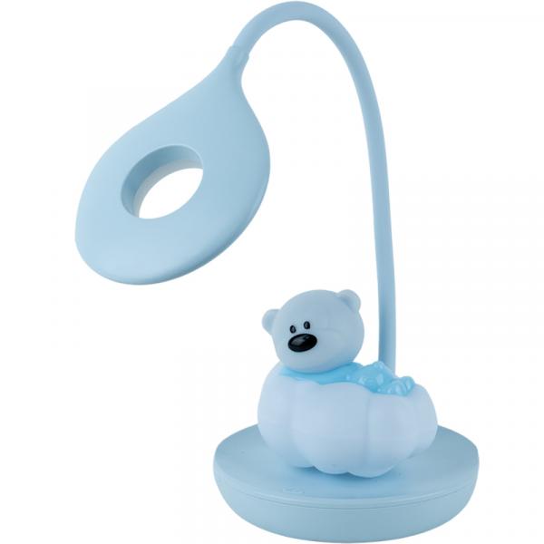 Настільна лампа LED з акумулятором Cloudy Bear, блакитний