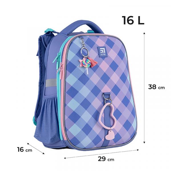 Рюкзак Kite Education каркасний 531 Purple Chequer