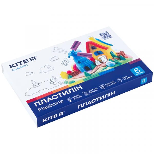 Пластилін, 8 кольорів, 160 г. Kite Classic