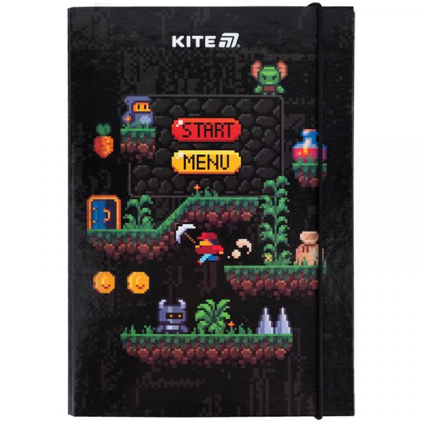 Папка для зошитів В5 на гумці картон, Pixel Game