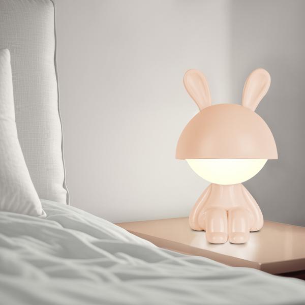 Світильник-нічник LED з акумулятором Cute Bunny,персиковий