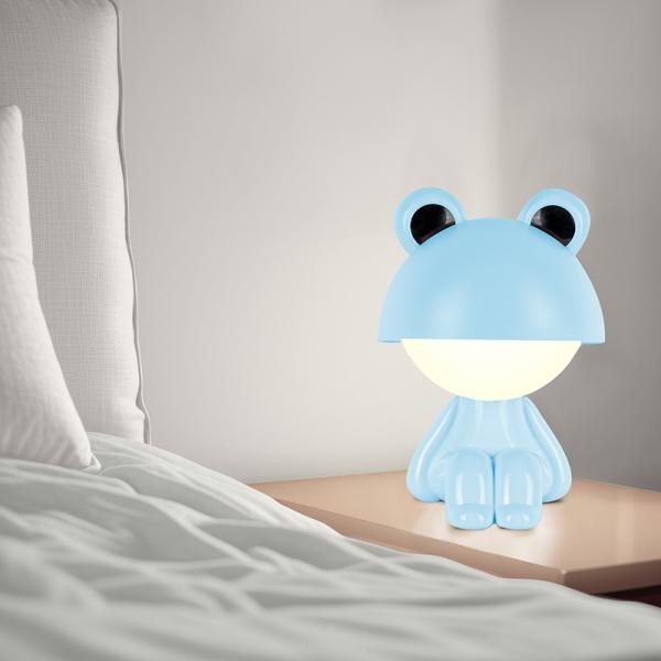 Світильник-нічник LED з акумулят. Cute Froggy, блакитний