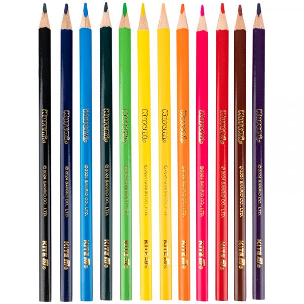 Олівці кольорові тригранні, 12 шт. HK