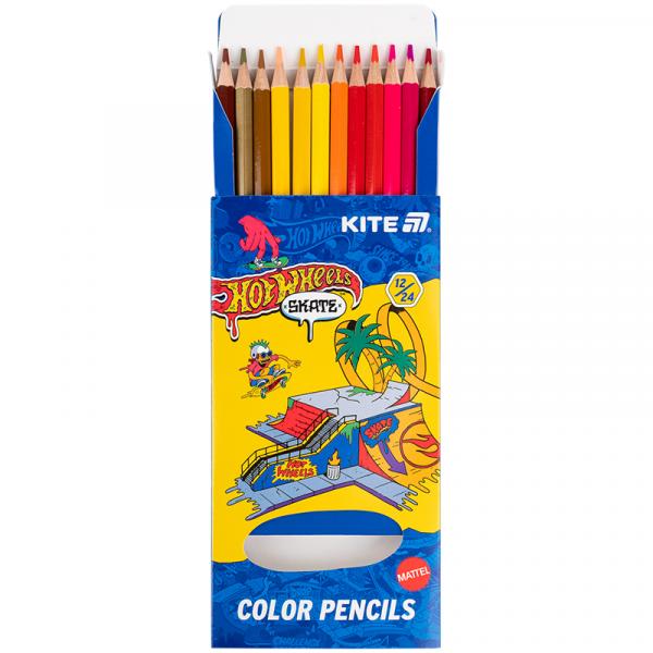 Олівці кольорові двосторонні, 12 шт. HW-2