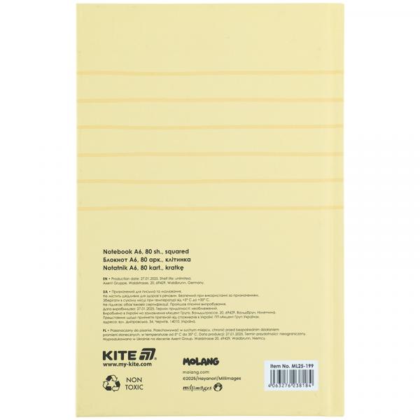 Книга записна тверда обкл. А6, 80арк. кл. ML