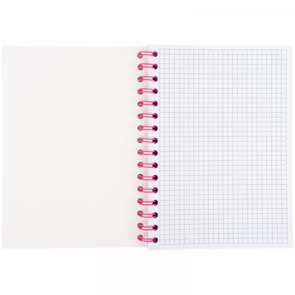 Блокнот на спіралі картонна обкл., А5, 80 арк, кл, Cute 1