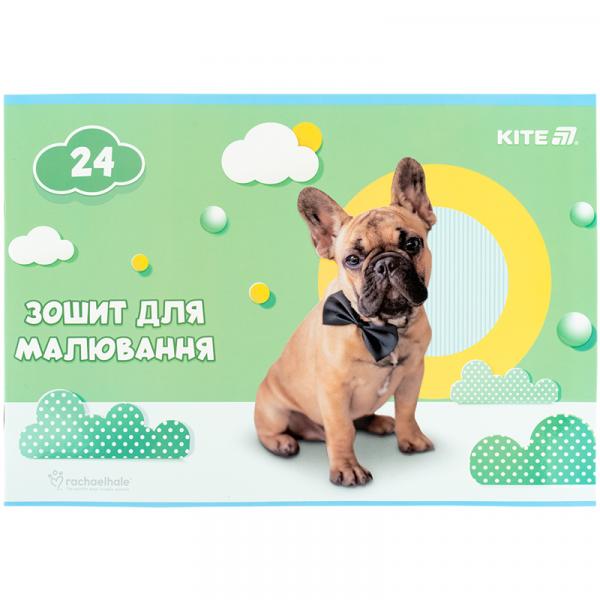 Зошит для малювання, 24 арк., скоба, софт тач + УФ лак, RH