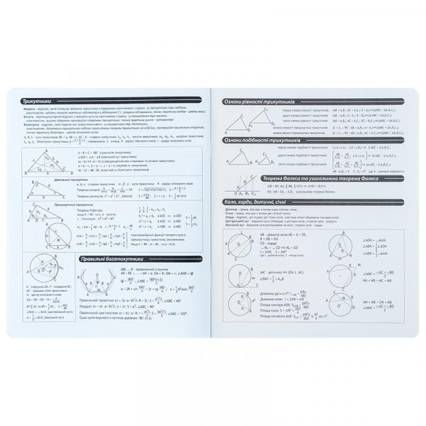 Зошит предметн. 48 арк., кл., софт тач+УФ, Bright, геометрія