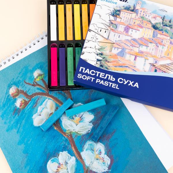 Пастель суха, 24 кольори Creative 