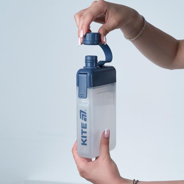 Пляшка для води, 450 мл, синя