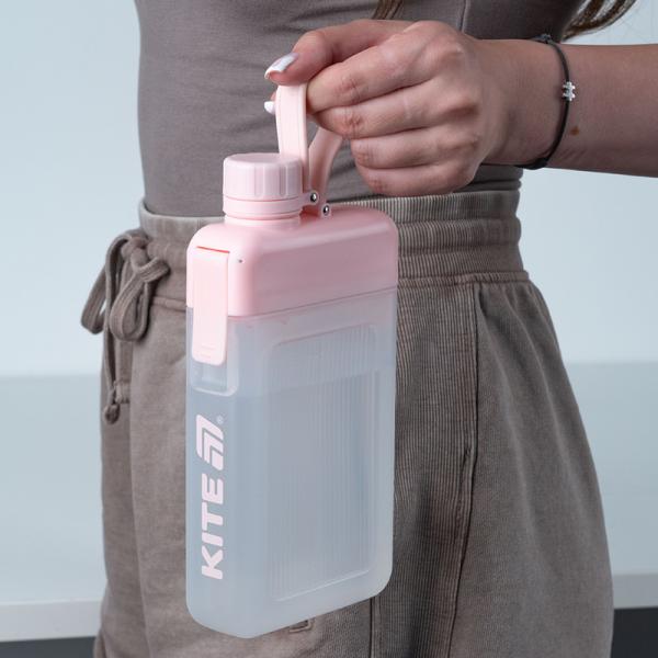 Пляшка для води, 450 мл, рожева