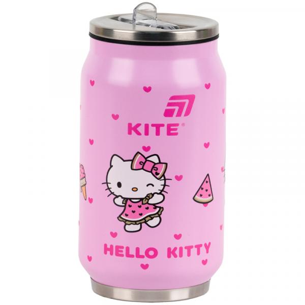 Термочашка з трубочкою, 350мл HK