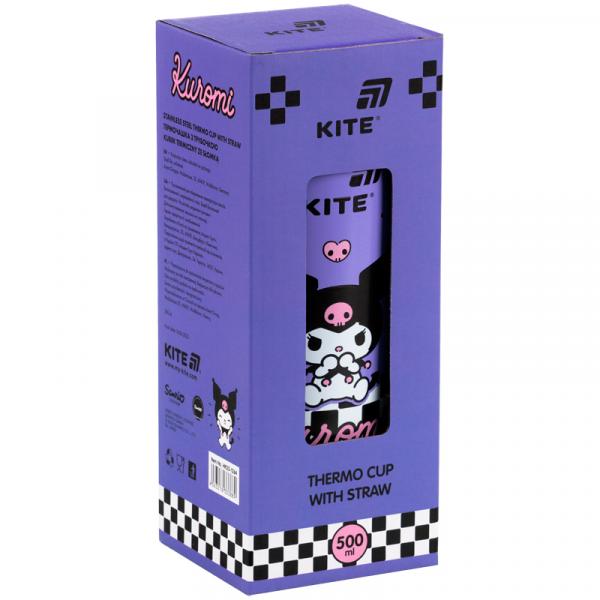 Термочашка з трубочкою, 500мл HK