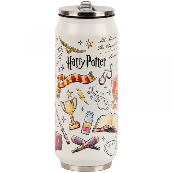 Термочашка з трубочкою, 500мл, HP