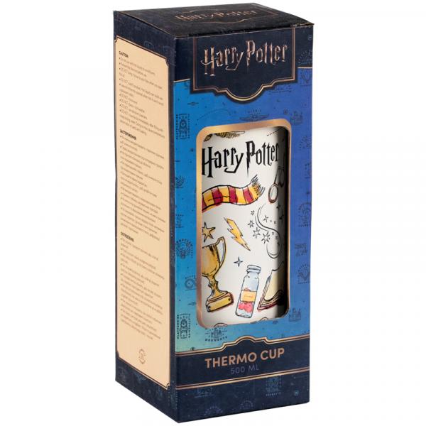 Термочашка з трубочкою, 500мл, HP
