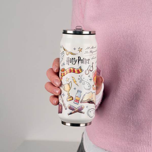 Термочашка з трубочкою, 500мл, HP