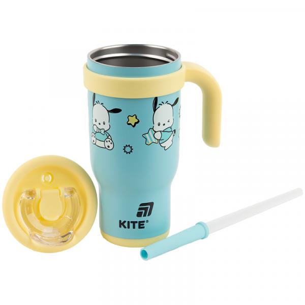 Термокружка з трубочкою, 530мл, PC