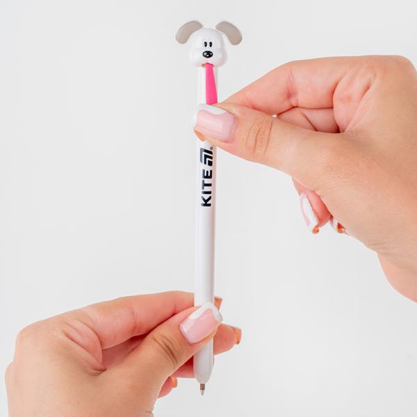 Ручка кулькова автоматична Little puppy, синя