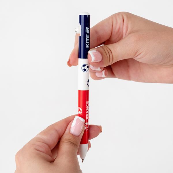 Ручка кулькова автоматична Football nations, синя