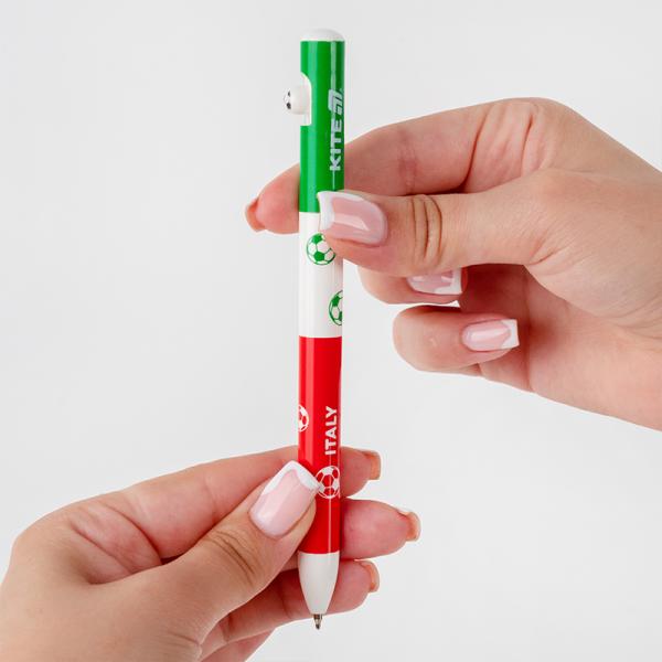 Ручка кулькова автоматична Football nations, синя