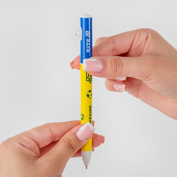 Ручка кулькова автоматична Football nations, синя