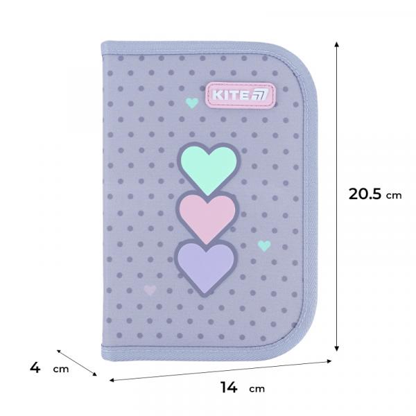 Пенал Kite 1 від., 1 відв., без наповнення 621 Lovely