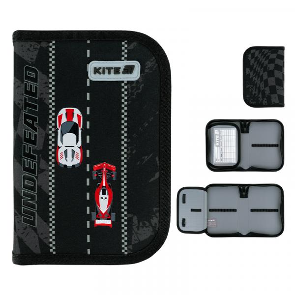 Пенал Kite 1 від., 1 відв., без наповнення 621 Race&Win
