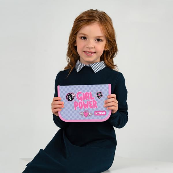 Пенал Kite 1 від., 1 відв., без наповнення 621 Girl's Power