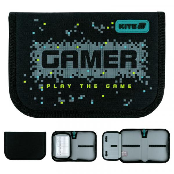 Пенал Kite 1 від., 1 відв., без наповнення 621 Play the Game