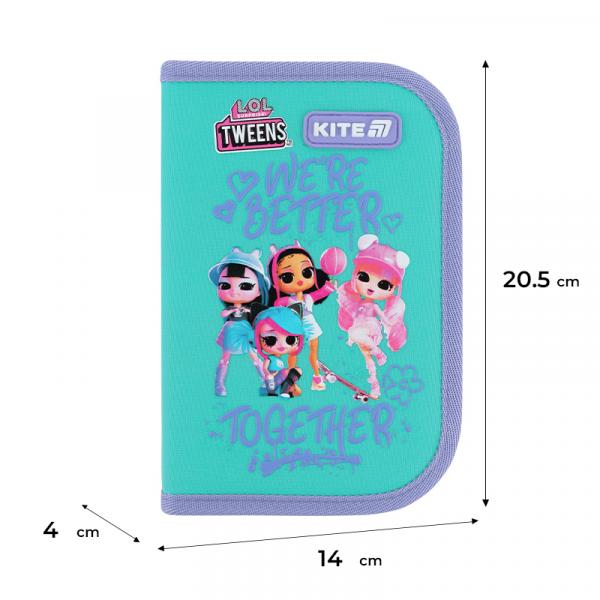 Пенал Kite 1 від., 2 відв., без наповнення 622 LO