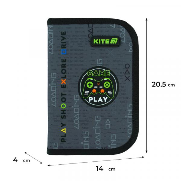 Пенал Kite 1 від., 2 відв., з наповненням 622H Good Game