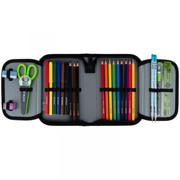 Пенал Kite 1 від., 2 відв., з наповненням 622H Skate