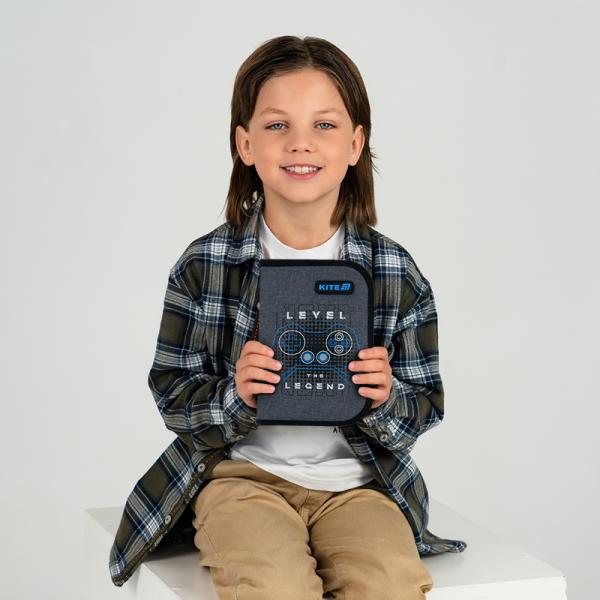 Пенал Kite 1 від., 2 відв., з наповненням 622H Level UP