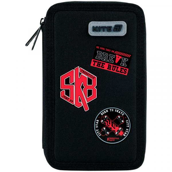 Пенал Kite 2 від., без наповнення 623 Break the Rules